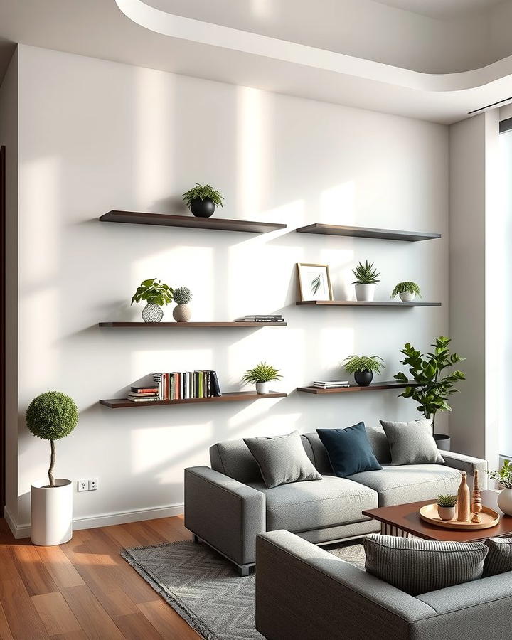 Floating Shelves for a Minimalist Look