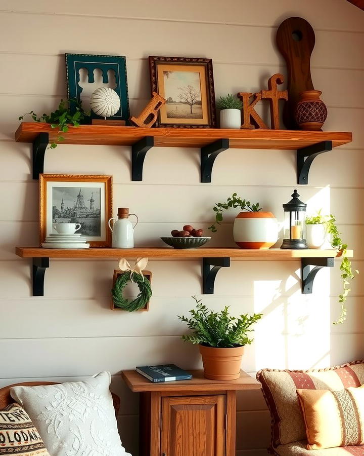 Floating Shelves for a Rustic Farmhouse Look