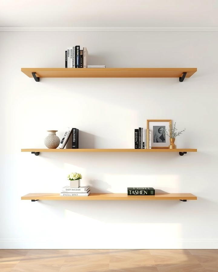 Floating Shelves with Hidden Brackets