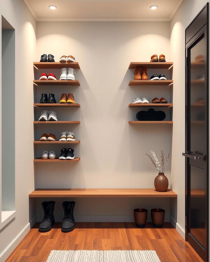 Floating Shoe Shelves