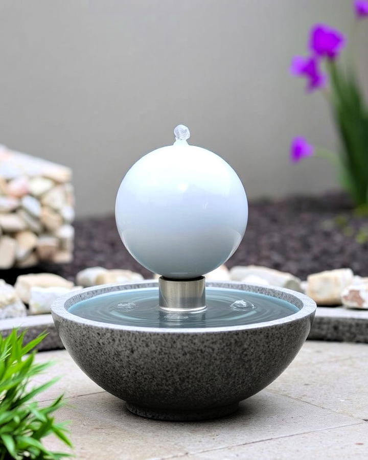 Floating Sphere Fountain for Backyard