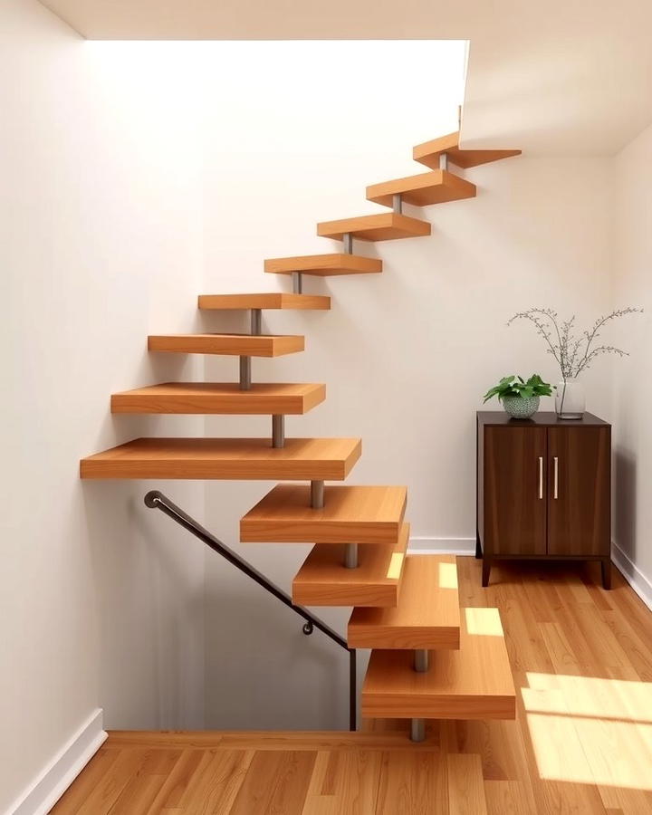 Floating Staircase for a Minimalist Appeal