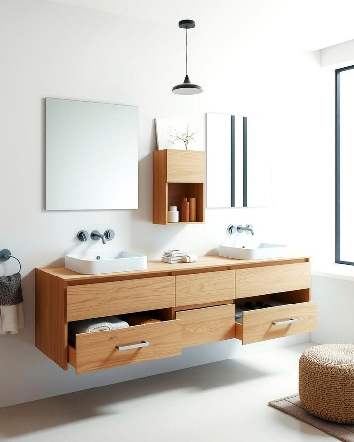 Floating Vanity With Hidden Storage