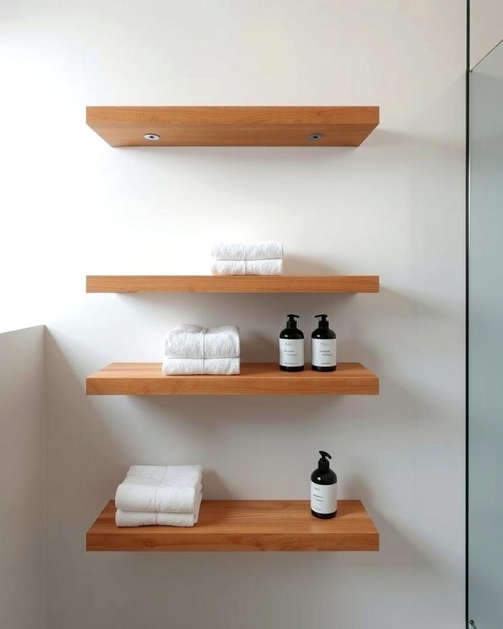 Floating Wooden Shelves