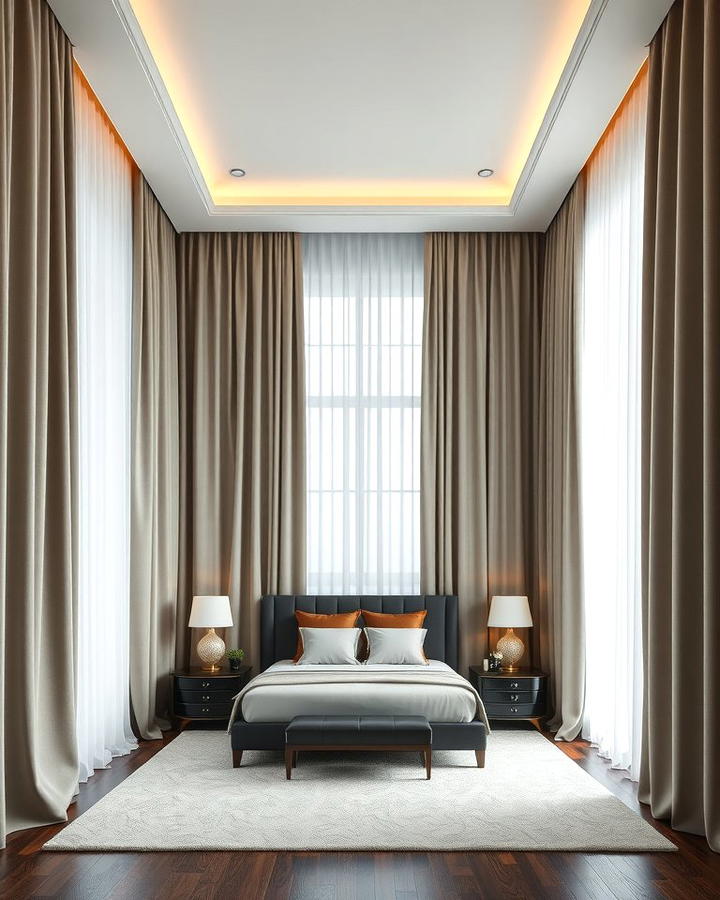 Floor to Ceiling Curtains for a Dramatic Effect