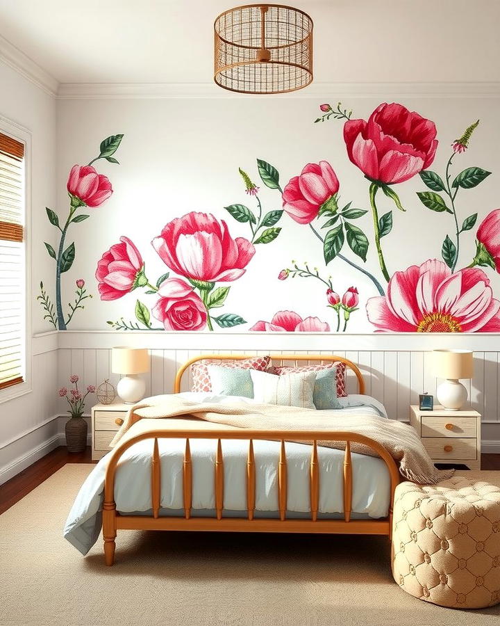 Floral Accent Wall