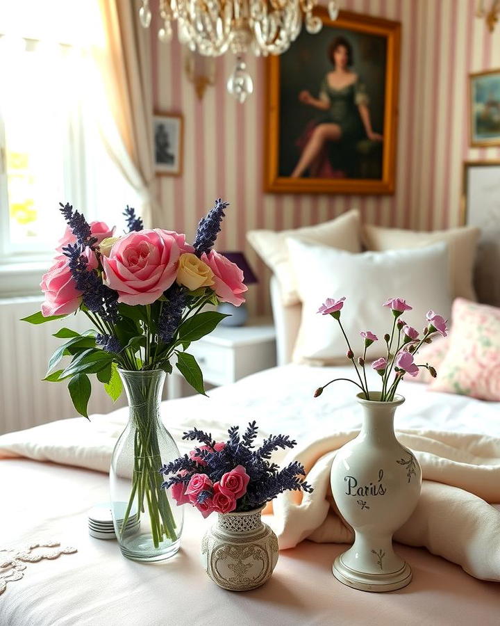 Floral Arrangements in Vintage Vases