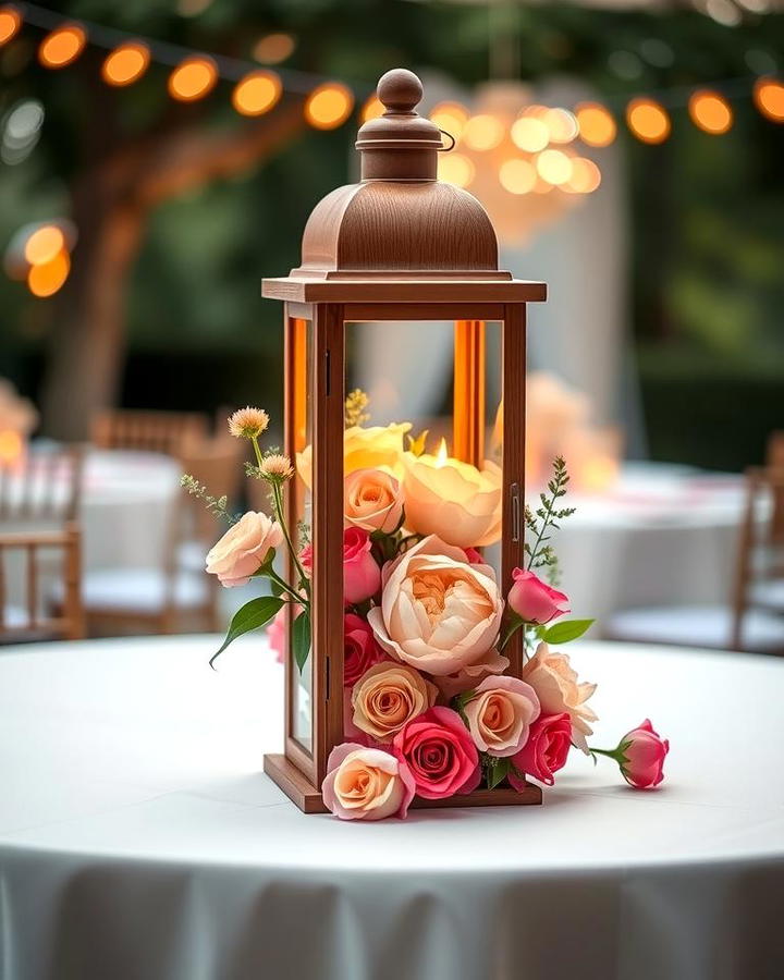 Floral Filled Lanterns for a Romantic Touch