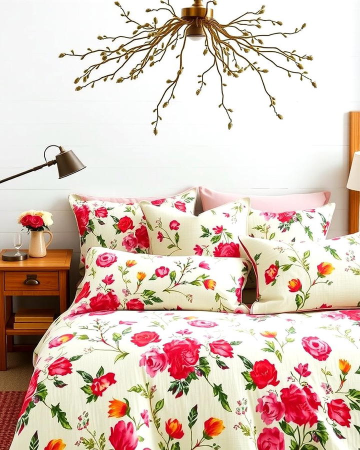 Floral Patterned Bedding