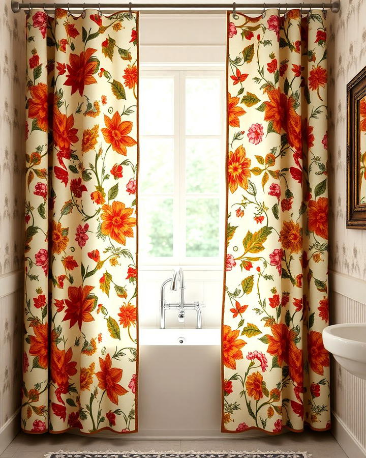 Floral Patterned Curtains