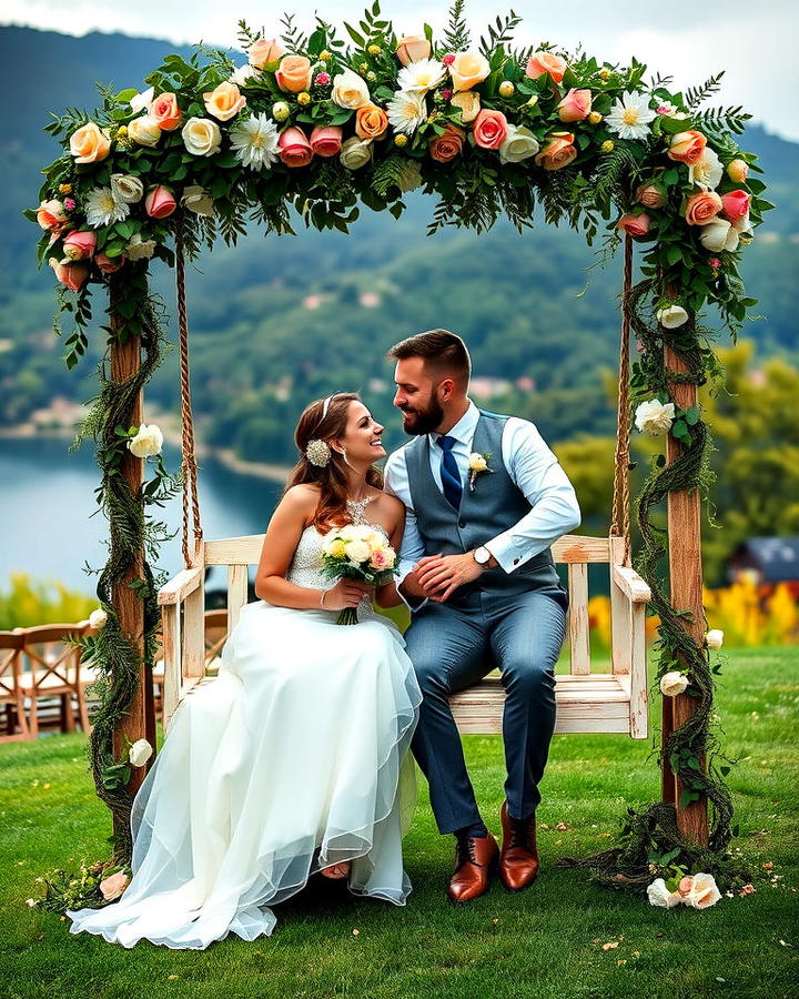 Floral Swing Photo Spot