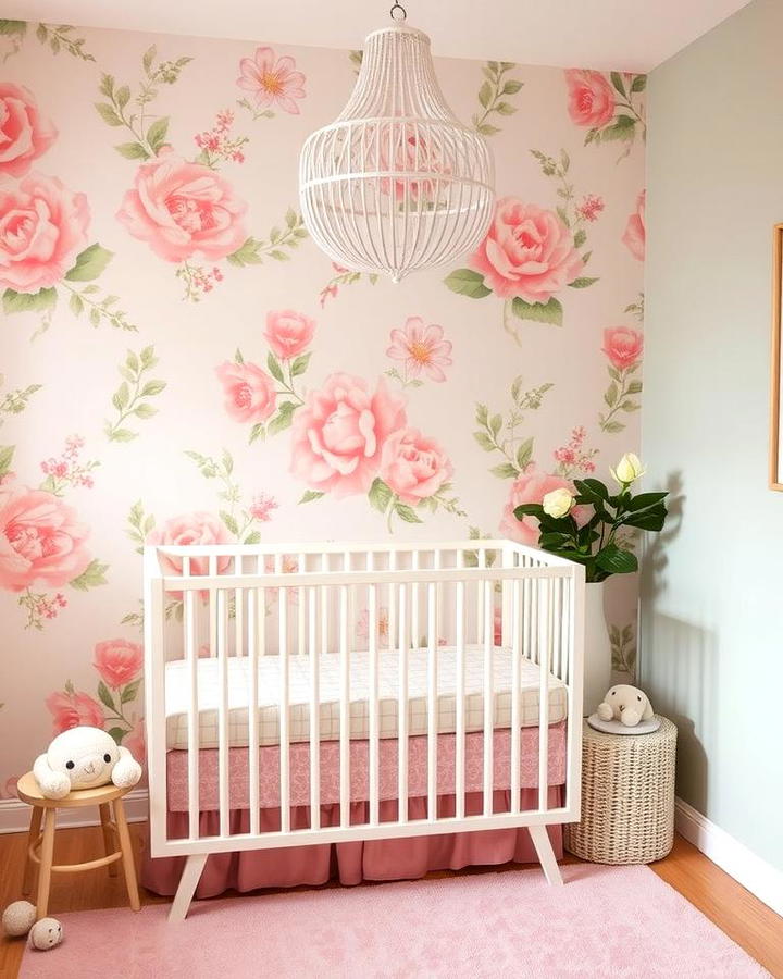 Floral Wallpaper Accents