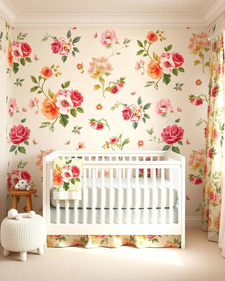 Floral Wallpaper Accents