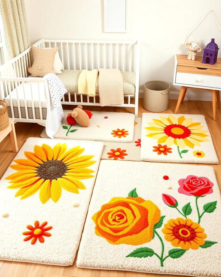 Flower Themed Area Rugs