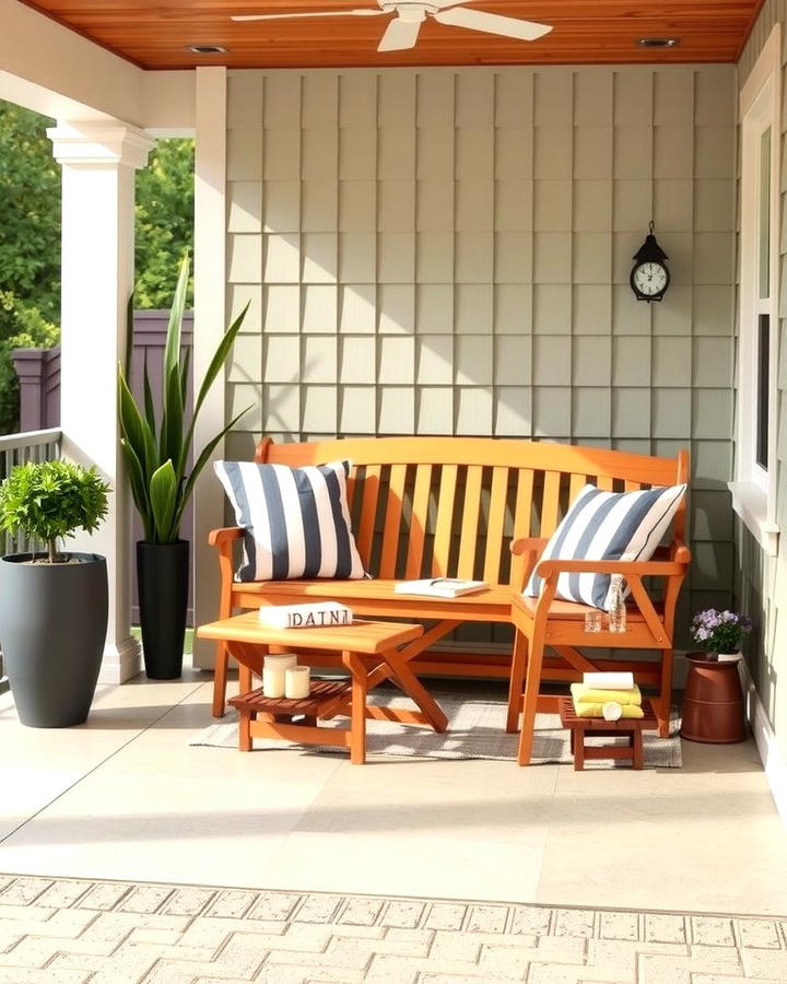 Folding Bench for Small Spaces