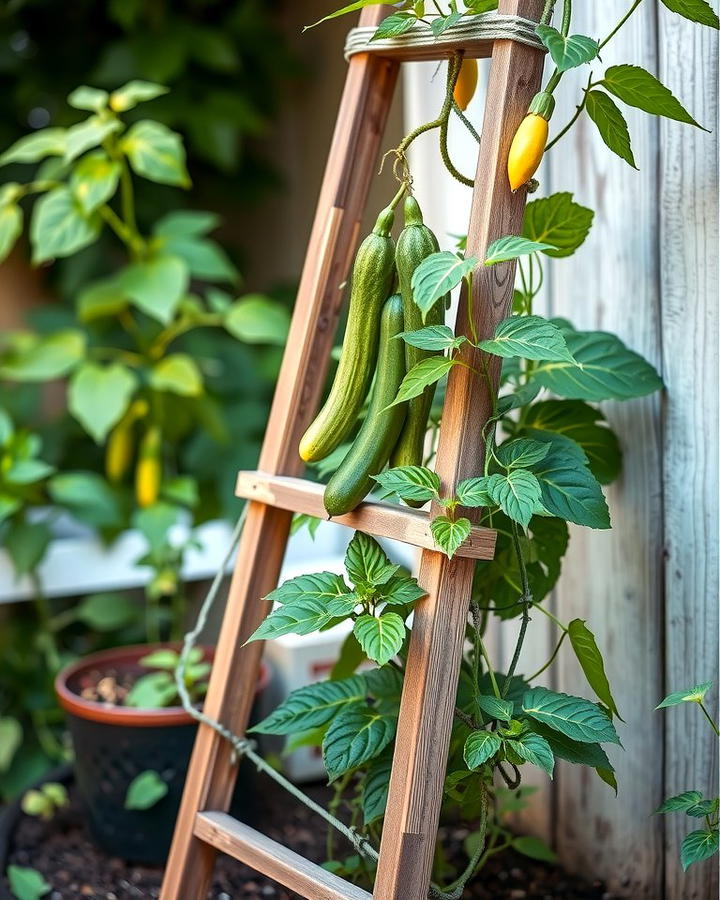 Folding Ladder Trellis