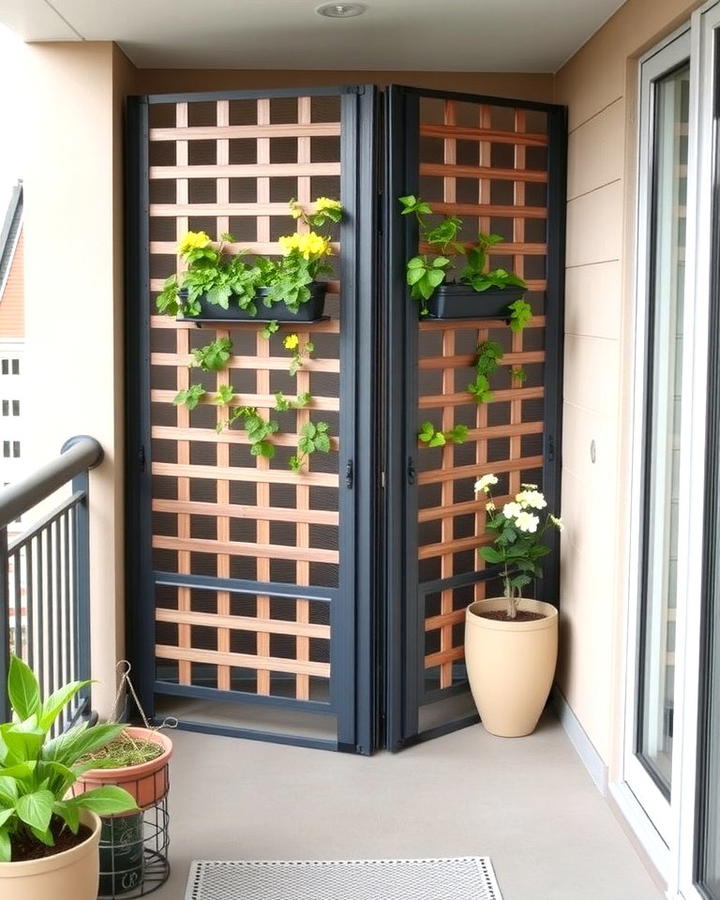 Folding Trellis Screen