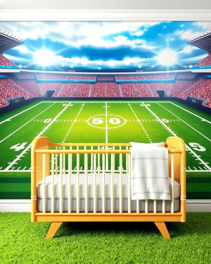 Football Field Wall Mural