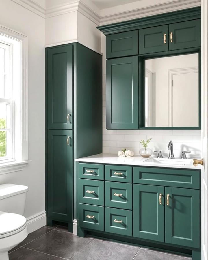 Forest Green Cabinets