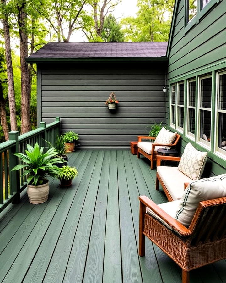 Forest Green Deck Floor