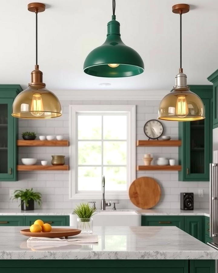 Forest Green Pendant Lighting