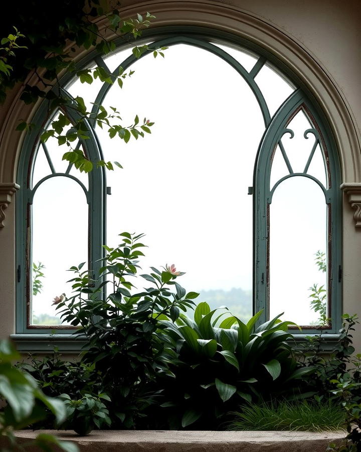 Frame a View With Arched Mirrors