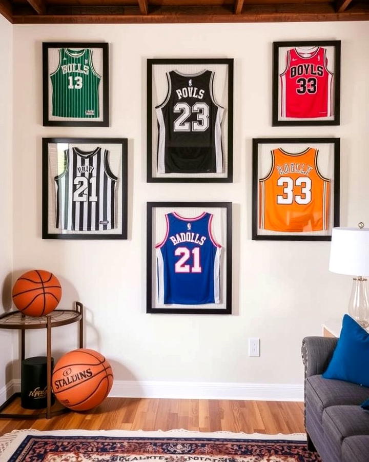 Framed Basketball Jerseys