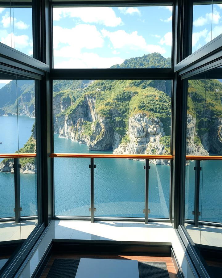 Frameless Corner Glass Balconies for Panoramic Views