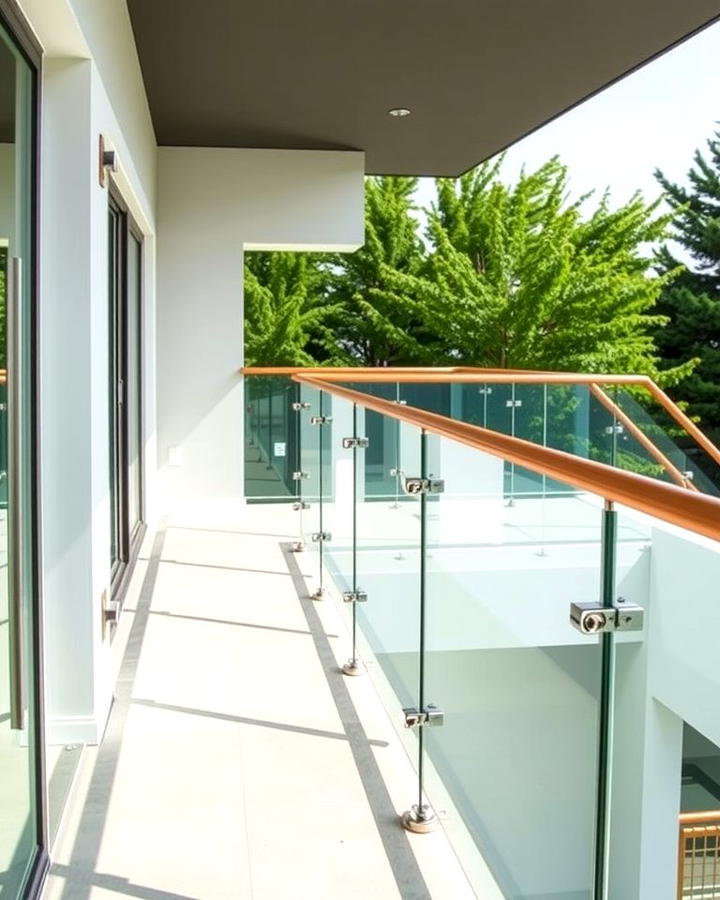 Frameless Glass Balconies with Integrated Handrails