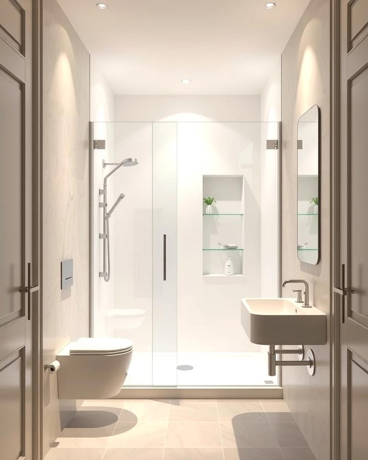 Frameless Glass Shower Enclosure