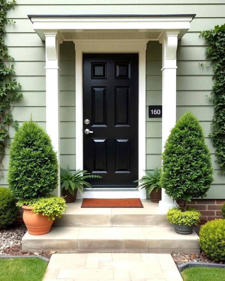 Framing the Door with Greenery