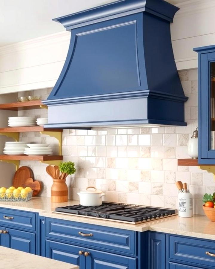 French Blue Range Hood