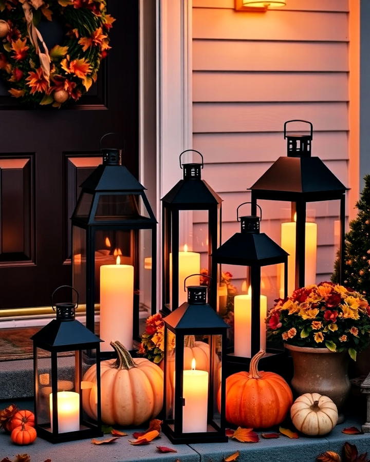 Front Door Lantern Display