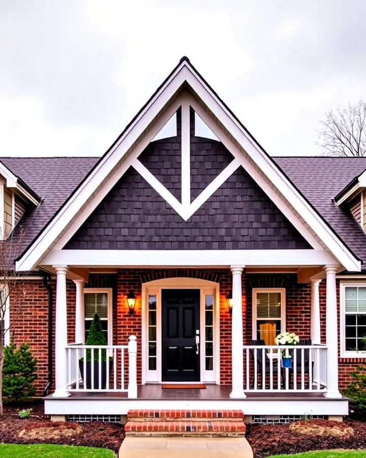 Front Porch Gabled Porch Roof for a Classic Aesthetic