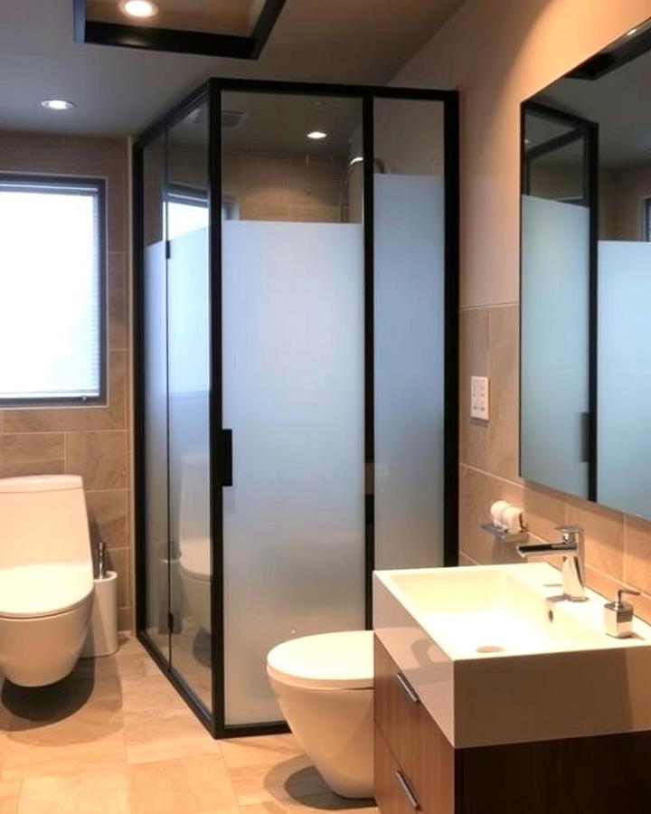 Frosted Glass Partitions for Privacy