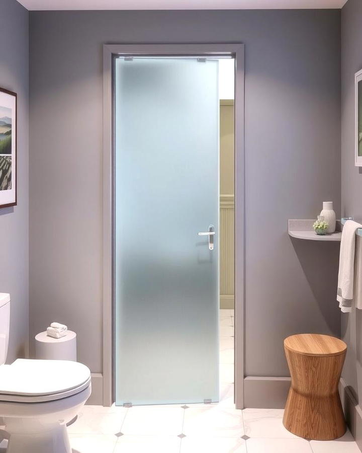 Frosted Glass Pocket Door for Privacy and Style