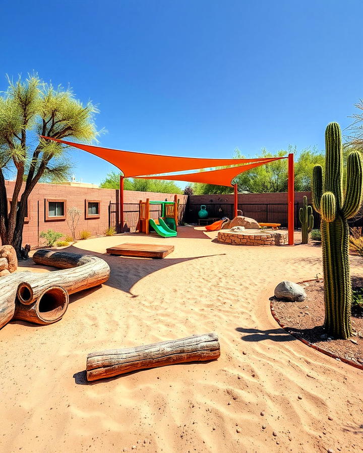 Fun Desert Themed Play Area