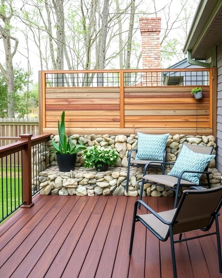 Gabion Privacy Wall