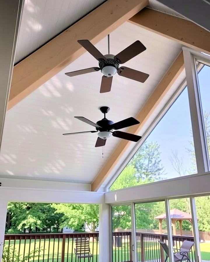 Gable Roof With Ceiling Fan