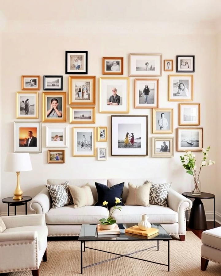 Gallery Wall for Personal Expression in Living Room