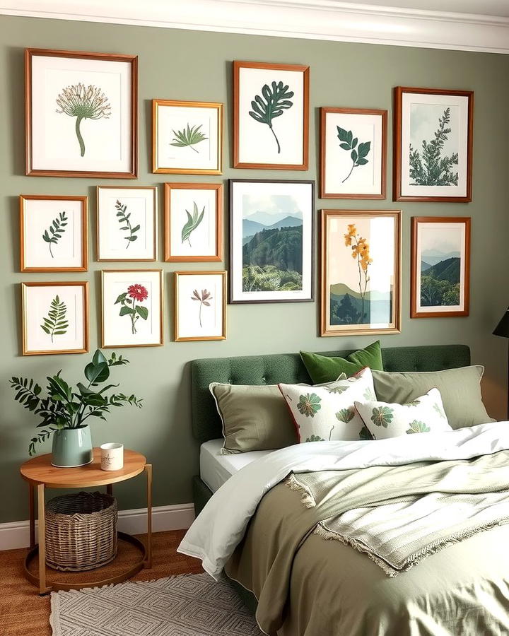 Gallery Wall with Nature Inspired Art