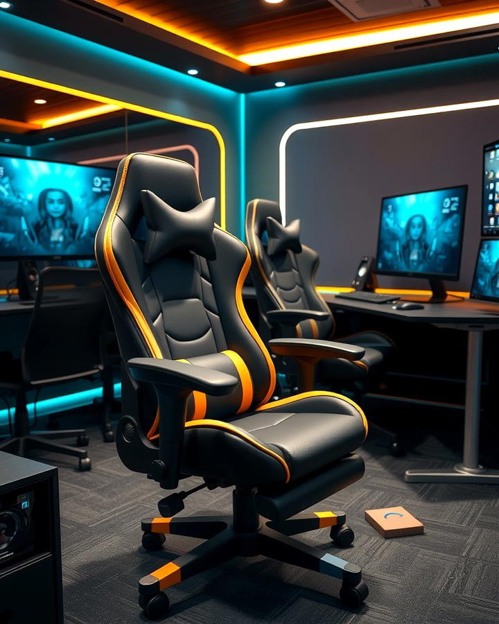 Gaming Chair with Built In Features