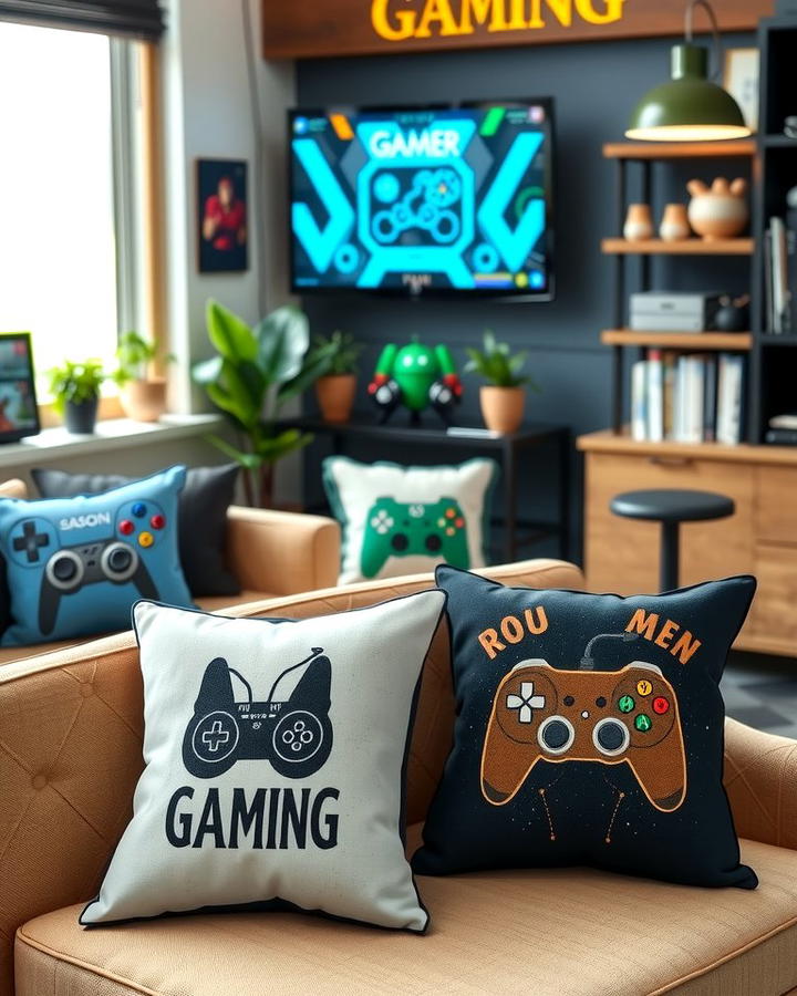 Gaming Themed Throw Pillows