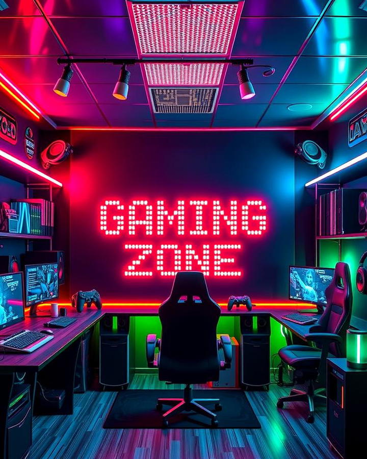 Gaming Zone LED Sign