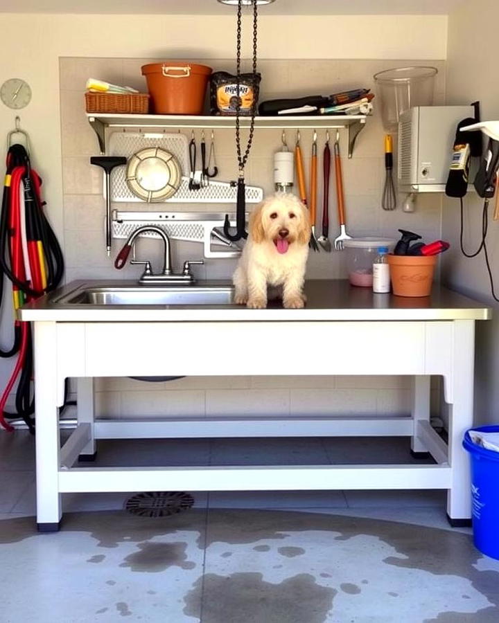 Garage Dog Wash Station