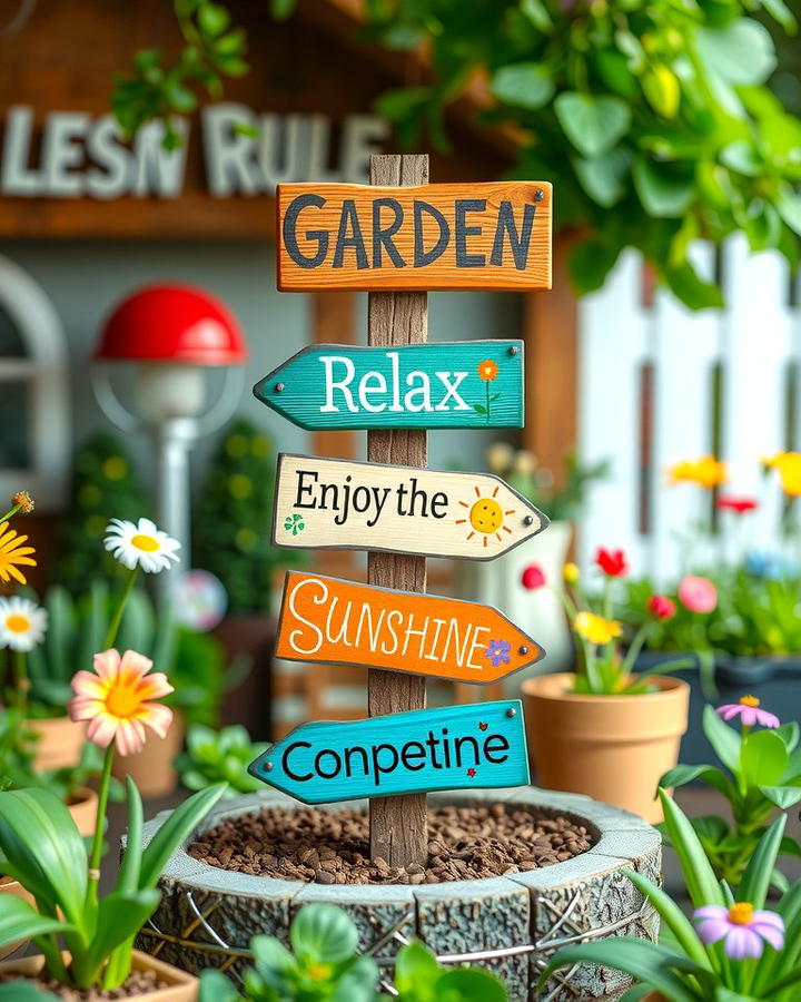 Garden Rules Sign