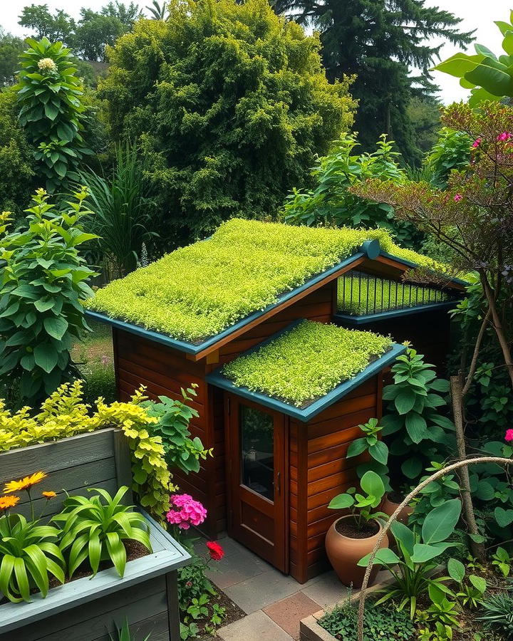 Garden Shed with Living Roof