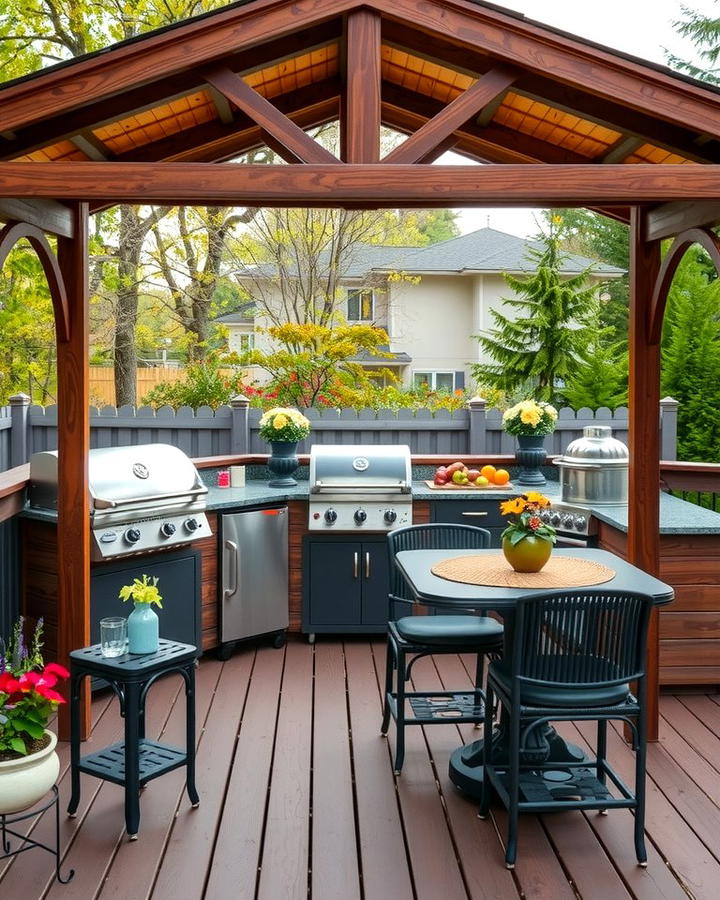 Gazebo with Outdoor Kitchen 2