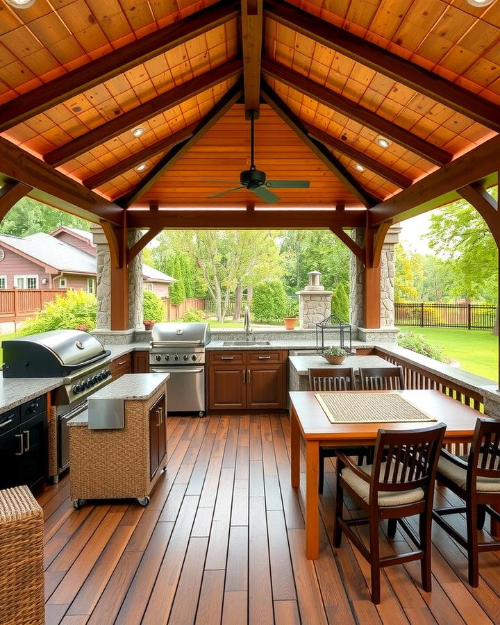 Gazebo with Outdoor Kitchen