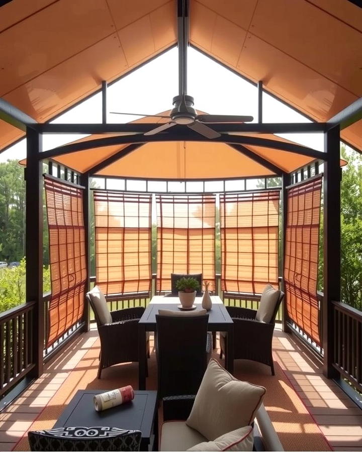 Gazebo with Privacy Screens